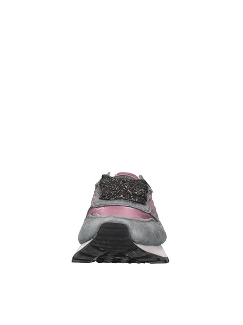 Sneakers in pelle e tessuto MONO WAY | RUNNER 25 WROSSO-BLU-NERO-ZEBRA